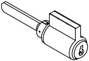 Yale 1802-SA-606 Standard Lever Cylinder 0 Bitted with 2 Key Blanks