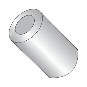 3/16" OD Round Spacers / #4 x 5/16" / Aluminum/Outer Diameter: 3/16" / Hole Size: #4 / Length: 5/16" (Carton: 1,000 pcs)
