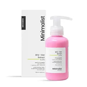 Minimalist 6% Oat Extract Gentle Cleanser with Hyaluronic Acid for Sensitive, Dry & Dehydrated Skin | Provides Hydration & Barrier Repair | For Women & Men | 4 Fl Oz / 120 ml
