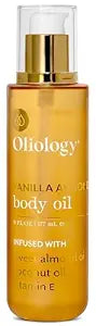 Oliology Vanilla Almond Body Oil ��� Hydrating Blend with Sweet Almond Oil, Coconut Oil & Vitamin E | Softens, Nourishes & Enhances Skin���s Radiance, 6 Fl Oz