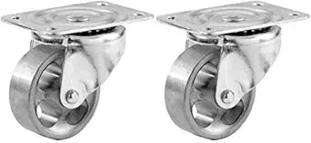 Shepherd Hardware 9780 3-Inch Cast Iron Swivel Plate Caster, 250-lb Load Capacity - 2 Pack