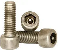 Socket Head Cap Screw - Tamper Resistant, 6-32 x 1/2", Stainless Steel 18-8, Hex Socket + Center Pin (Quantity: 100) Coarse Thread, #6 Allen Bolt, Length: 1/2 inch, Full Thread