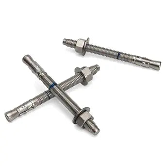 1/2" x 4-1/4" Concrete Anchors (12 Pack) 1/2 inch Wedge Anchors Bolts Stainless Steel