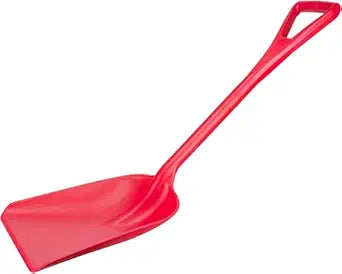 SPARTA 41076EC05 Plastic Sanitary Shovel, Food Safe Plastic Shovel For Commerical Kitchens, 11 Inches, Red, (Pack of 3)
