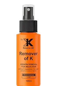 Keratin FiX Remover of K – Keratin Bond Adhesive Remover for Hair Extensions – Professional Use – 100 ml Spray