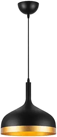 Artcraft Lighting Dash - 1 Light Pendant-11 Inches Tall and 12 Inches Wide-Black/Gold Finish