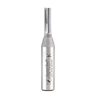 Amana Tool 45408-3 CNC Nesting Router Bit In-Presta 3 Flute Solid Carbide Cutting Edge Straight Plunge High Production 1/4 D x 3/4 CH x 1/2 SHK x 3 Inch Long