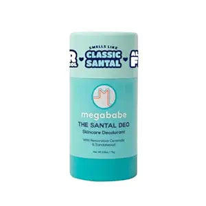 Megababe Santal Deo, Luxe Santal, 72Hr Protection, Aluminum-Free, 2.6 oz