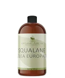 OPO Squalane Oil - Pure, Natural, Plant-Derived, Non GMO, Refined - 16 oz - Squalene Alternative, from Olive - Ultra Hydrating & Moisturizing Carrier Oil - hexane free, cold pressed