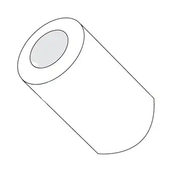 1/2" OD Round Spacers / #6 x 3/4" / Nylon/Outer Diameter: 1/2" / Hole Size: #6 / Length: 3/4" (Carton: 1,000 pcs)