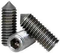 Socket Set Screw, Cone Point, 10-32 x 3/4", Alloy Steel, Black Oxide, Hex Socket (Quantity: 100) Fine Thread, #10 Grub/Blind/Allen/Headless Screw, Length: 3/4 inch