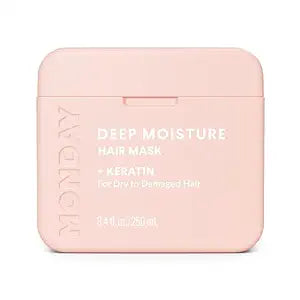 MONDAY HAIRCARE DEEP MOISTURE Hair Mask with Keratin, Argan Oil, Shea Butter & Coconut Oil for Dry to Damaged Hair 250 mL
