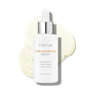 TIRTIR Pure Vitamin C 24% Face Serum ��� Dark Spot Remover for Sensitive Skin with Collagen Anti Aging Even out Skin Tone Non irritation tested, Wrkinkles, Korean Mild Vita C Facial Serum 1.01 Fl Oz