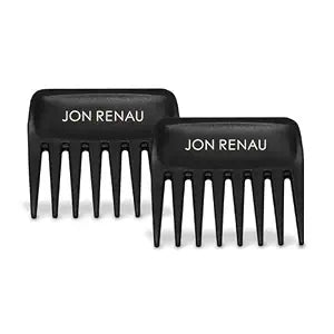 Jon Renau Wide Tooth Comb for Wigs, Toppers, and Extensions, Plastic, Detangling, Set of 2