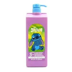 Disney Lilo & Stitch 3-in-1 Body Wash, Shampoo, & Conditioner | Pineapple Punch Scented | Tear Free, Paraben Free, Phthalate Free | Hypoallergenic | 33 fl oz (976 ml)