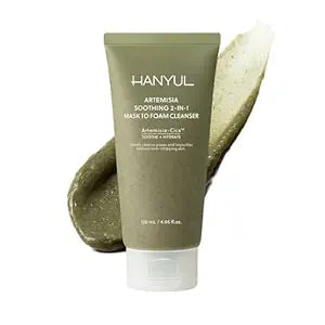 Hanyul Artemisia Soothing 2-in-1 Mask to Foam Cleanser