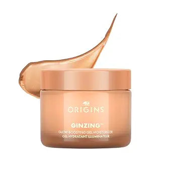 Origins GinZing Glow-Boosting Gel Moisturizer | For a Bronze or Pearl Glow | With Hyaluronic Acid & Caffeine from Coffee Beans