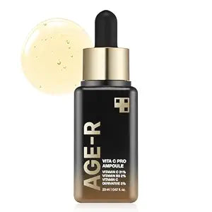 Medicube Age-R Vita C Pro Ampoule -Vitamin C Serum for Pigmentation, Uneven Skin Tone, and Hydration - Boost Absorption and Radiance by up to 780% with Age-R Booster Pro