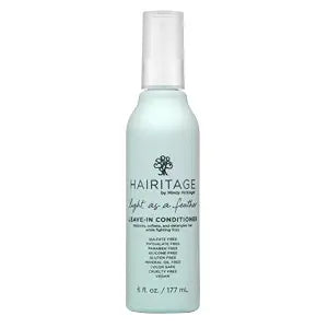 Hairitage Detangling Leave-in Conditioner Spray - Leave In Hair Treatment for Dry Damaged + Curly, Fine, Wavy, Frizzy Hair - Lightweight Formula - Sulfate Free - Cherry + Amber Scent, 6 Fl oz