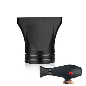 1PCS Hair Dryer Attachment Black Plastic Blower Nozzle Replacement Styling Tool for Home Use or Professional Salon Hairdressing Blow Outer Diameter 4.2cm to 4.6cm
