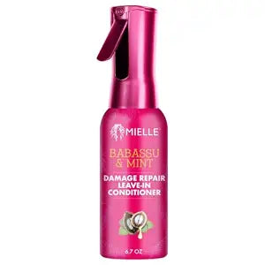 Mielle Organics Babassu & Mint Damage Repair Leave-In Conditioner for Damage Free Styling, 6.7 Ounce