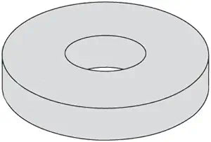 1-3/4" USS Flat Washers Low Carbon Hot Dip Galvanized (HDG) (Quantity: 5 pcs) - Inside Diameter: 1-3/4" inches