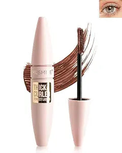 Brown Mascara Waterproof, Tubing Mascara Volume and Length for Eyelashes