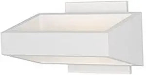 ET2 Lighting Alumilux 18-Light Wall Sconce | White Finish | Transitional Indoor Wall Mounted Sconce Light Fixture | Hardwired Wall Installation | E41302-WT