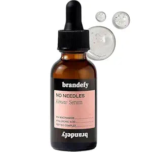 Brandefy No Needles Niacinamide Peptide + Hyaluronic Acid Face Serum