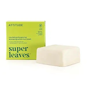 ATTITUDE Moisturizing Shampoo Bar for Dry & Damaged Hair, Pear & Amber 4 Oz