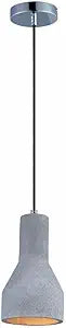 Maxim Lighting Maxim 1-Light Pendant Light | Polished Chrome Finish | Contemporary Indoor Light Fixture | Ideal for Kitchen Islands & Dining Rooms | Home Decor Ceiling Fixture | 12392GYPC