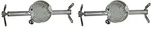 Hubbell Raco 936 Ceiling Fan Box and Support, 4 in (Two Pack)