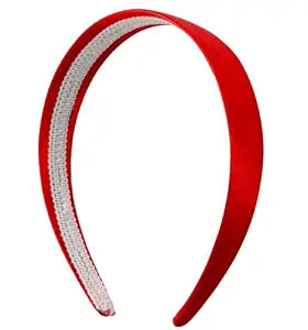 MDSTYLE Headbands for Women & Girls - 1 Inch Satin Headband (Red)