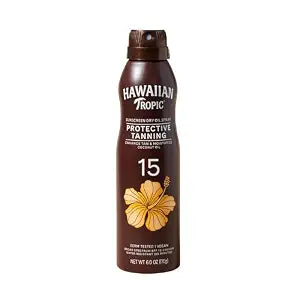 Hawaiian Tropic Dry Tanning Oil Spray Sunscreen SPF 15, 6 Oz