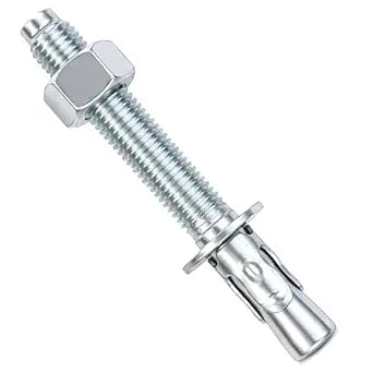Heavy Duty Concrete Wedge Anchors zinc plated3/4 X 5-1/2" Anchors Nuts Washers Carbon Steel Cement Anchoring20 PCS