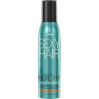 SexyHair Healthy Active Recovery Repairing Blow Dry Foam | Up to 99% Breakage Reduction | Helps Repair | All Hair Types
