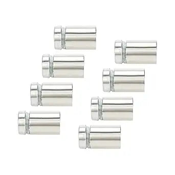 8pcs Sign Standoff Screws 0.63" Dia, 1.06" Length, 3/8" Thread Dia