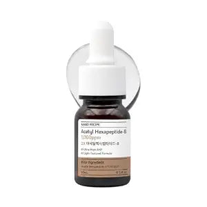 NANO RECIPE Argireline Peptide 1000ppm Concentrate - Mix 2 Drops for Intensive Wrinkle Care, Tightened Pores, Elasticity - 2X Acetyl Hexapeptide-8, Korean Skincare, Lightweight 10ml