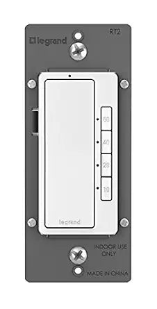 Legrand Radiant Digital Countdown Timer Switch, 4-Settings, White, 1-Pack