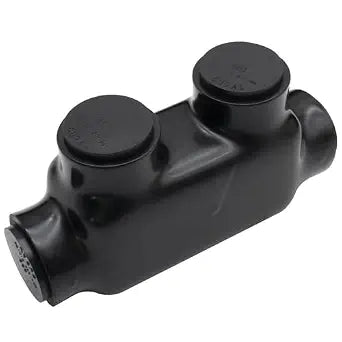 4AWG-600Kcmil Insulated 1 Port Inline Splice Connector Black Wire Connectors,Allen Hex 3/8" Insulated Cable Connectors Pre-Loaded Oxide Inhibitors,UL Listed(1pcs)