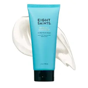 Eight Saints Quality Control Acne Face Wash, Helps Clear and Prevent New Acne Blemishes, with 2% Salicylic Acid, Hyaluronic Acid and Hibiscus Flower, 6.7 oz