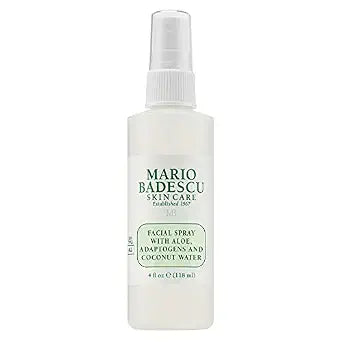 Mario Badescu Facial Spray with Aloe, Adaptogens & Coconut Water ��� Hydrating Face Mist for Dewy Glow, Lightweight Refreshing Skin Spray with Hyaluronic Acid & Niacinamide