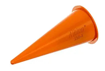 Albion Engineering Company 235-3(25 Pack) Cone Nozzle for Albion Professional Line Caulking Guns, Orange, Pack of 25