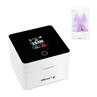 Hearing Aid Dryer, 15 min. Removes Sweat & Moisture, Rechargeable, Electric Hearing Aid Dehumidifier for Hearing Aids, Earbuds, Ear Amplifiers T90