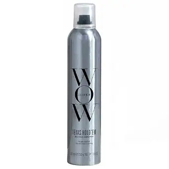 COLOR WOW Texas Hold 'Em Big Hold Hairspray- Hair Spray Extra Hold for all-day style |Heat protection spray for hair + UV protection|Anti humidity spray for hair |No Crunch or Flake| brushable finish