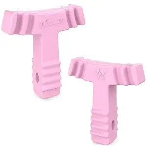 Chewies for Invisalign Aligners 2-Pack, Orthodontic Aligner Chewies for Invisible Braces, Denture & Retainer, Medical Grade Silicone Aligner Seaters & Chew Tools, Durable & Reusable (Pink)