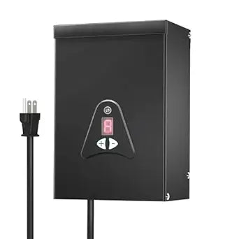 Low Voltage Landscape Transformer, 300W Outdoor Low Voltage Trams Former Waterproof, Dusk to Dawn Sensor Control, 120VAC to 12 V, 2 Outputs for Outdoor Landscape Lightings, ETL Listed (200, Watts)