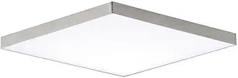 Maxim Lighting Trim 15.5" Flush Mount | Satin Nickel Finish | Pmma Acrylic Shade | Transitional Flush Mount | Ideal for Bedrooms, Hallways & Entryways | Dimmable Wet Rated | 57675WTSN