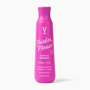 V&Co. Hair Thickening Shampoo with Peptide Technology, 12 Oz. Anti-thinning Shampoo