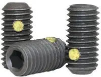 Nylon Pellet Socet Set Screws Cup Point, 4-40 x 1/4", Alloy Steel, Black Oxide, Hex Socket (Quantity: 100) Coarse Thread, #4 Grub/Blind/Allen/Headless Screw, Length: 1/4 inch